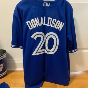 Real Josh Donaldson blue jersey